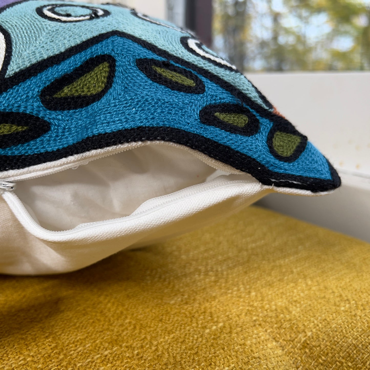 Moonlight Meetup | Embroidered Pillow Cover | Cat Lovers Collection