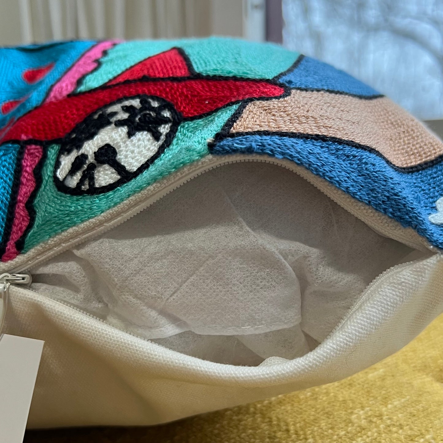Starry Night Frida Embroidered Pillow Cover