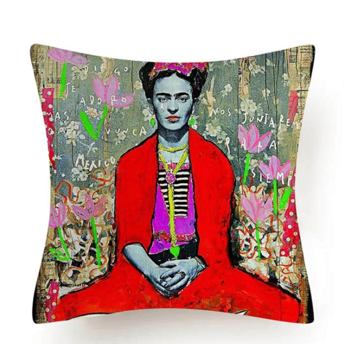 Set of 4 Graffiti Frida Kahlo store Indoor/Outdoor Pillow Covers