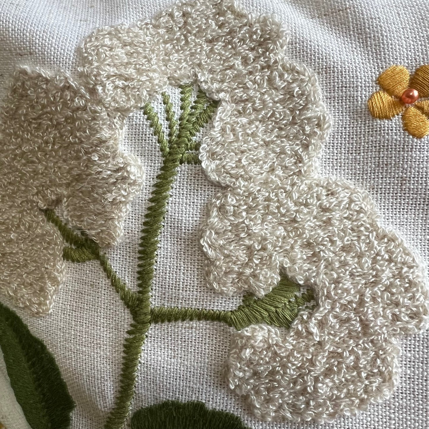 Wildflower Embroidered Pillow Cover