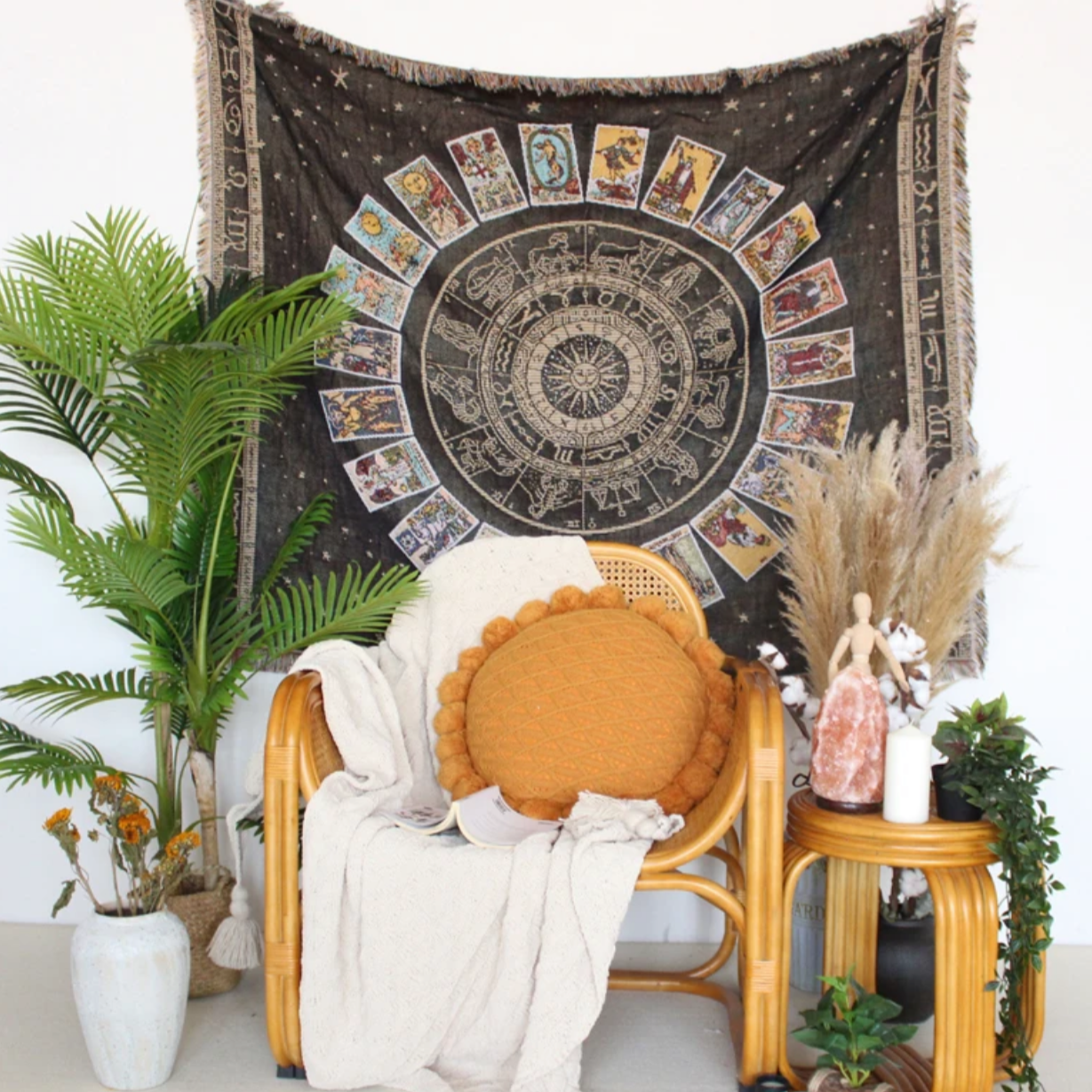 Tarot Deck Woven Tapestry/Throw
