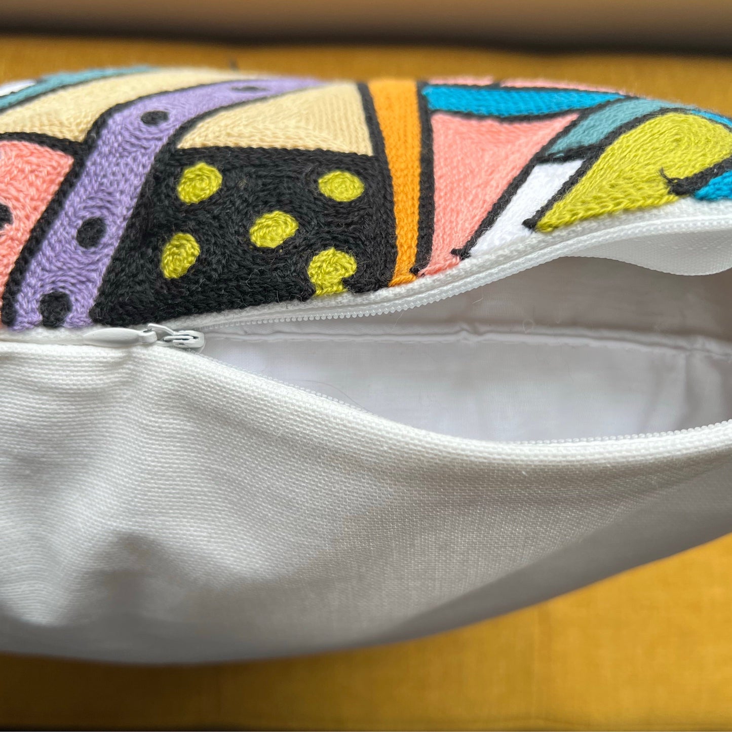 Three Kitties | Embroidered Pillow Cover