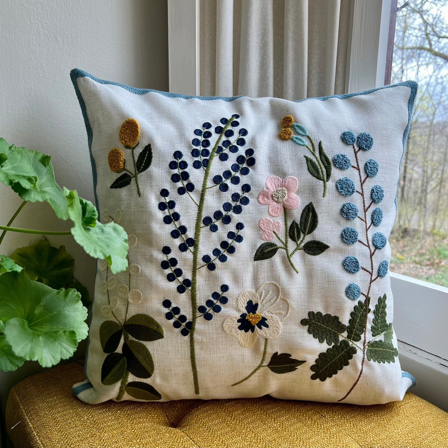 Embroidered Pillow Covers