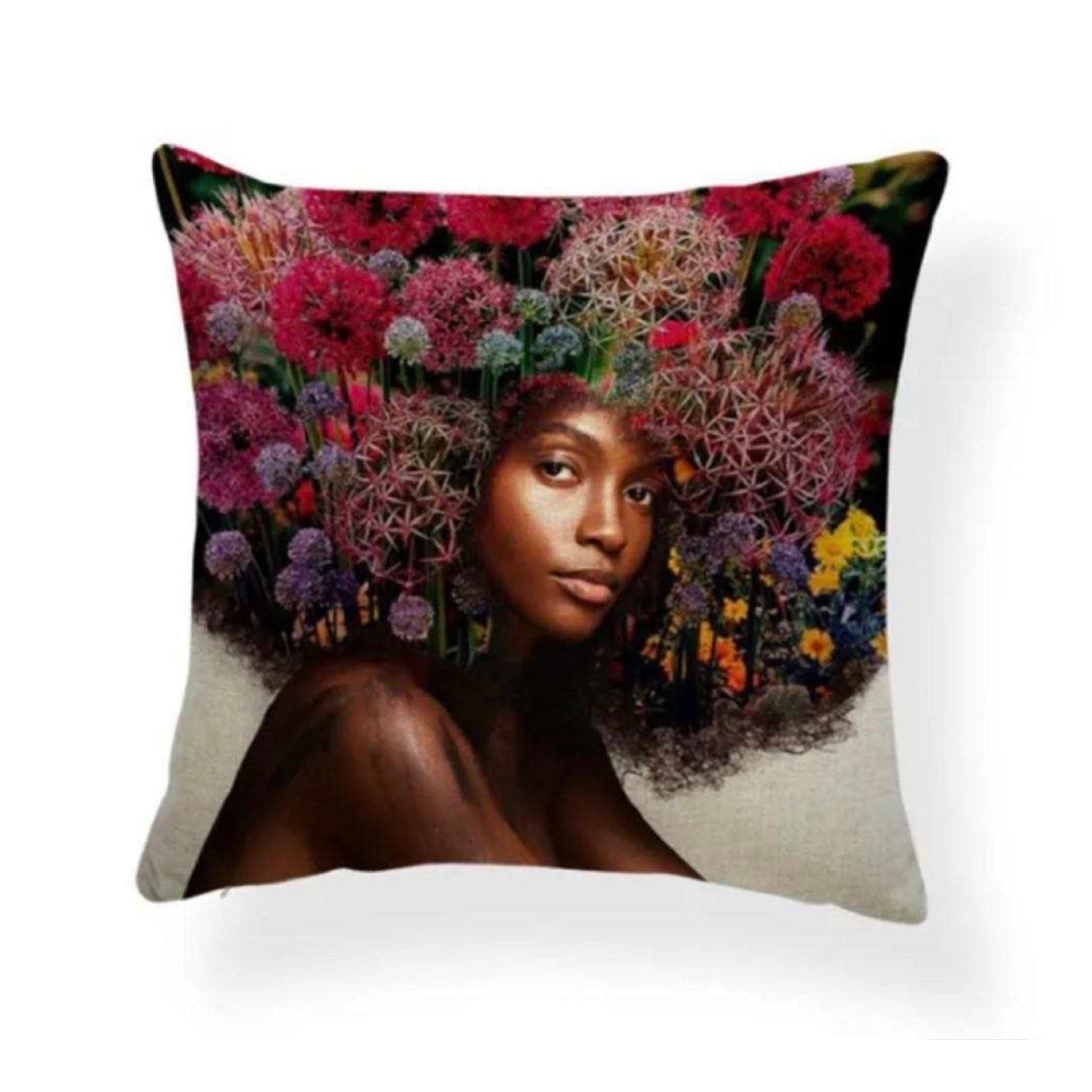 Beautiful Black Queen Indoor Outdoor Pillow Cover