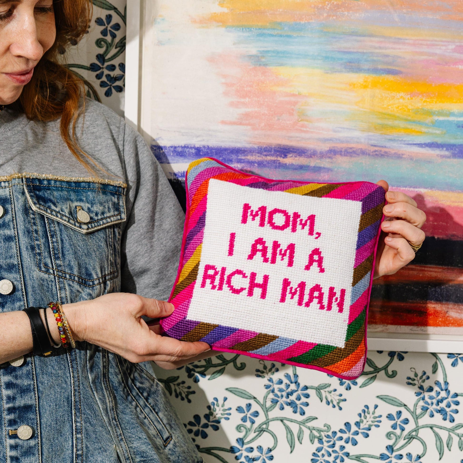 Cher Knows Best Needlepoint Pillow