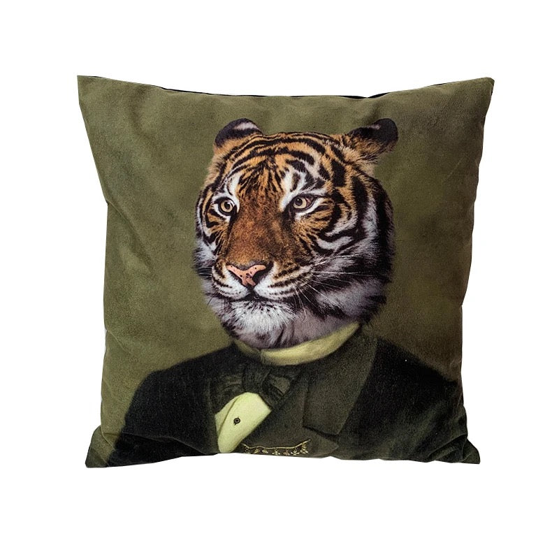 Dapper Tiger Pillow Cover