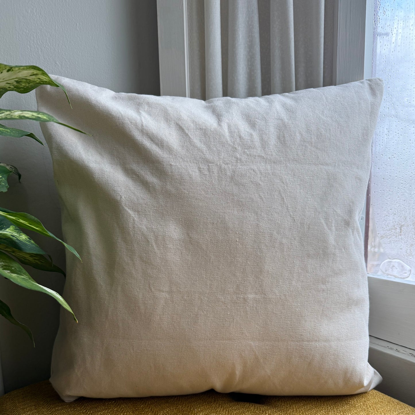 Embroidered Fall Cottage Pillow Cover