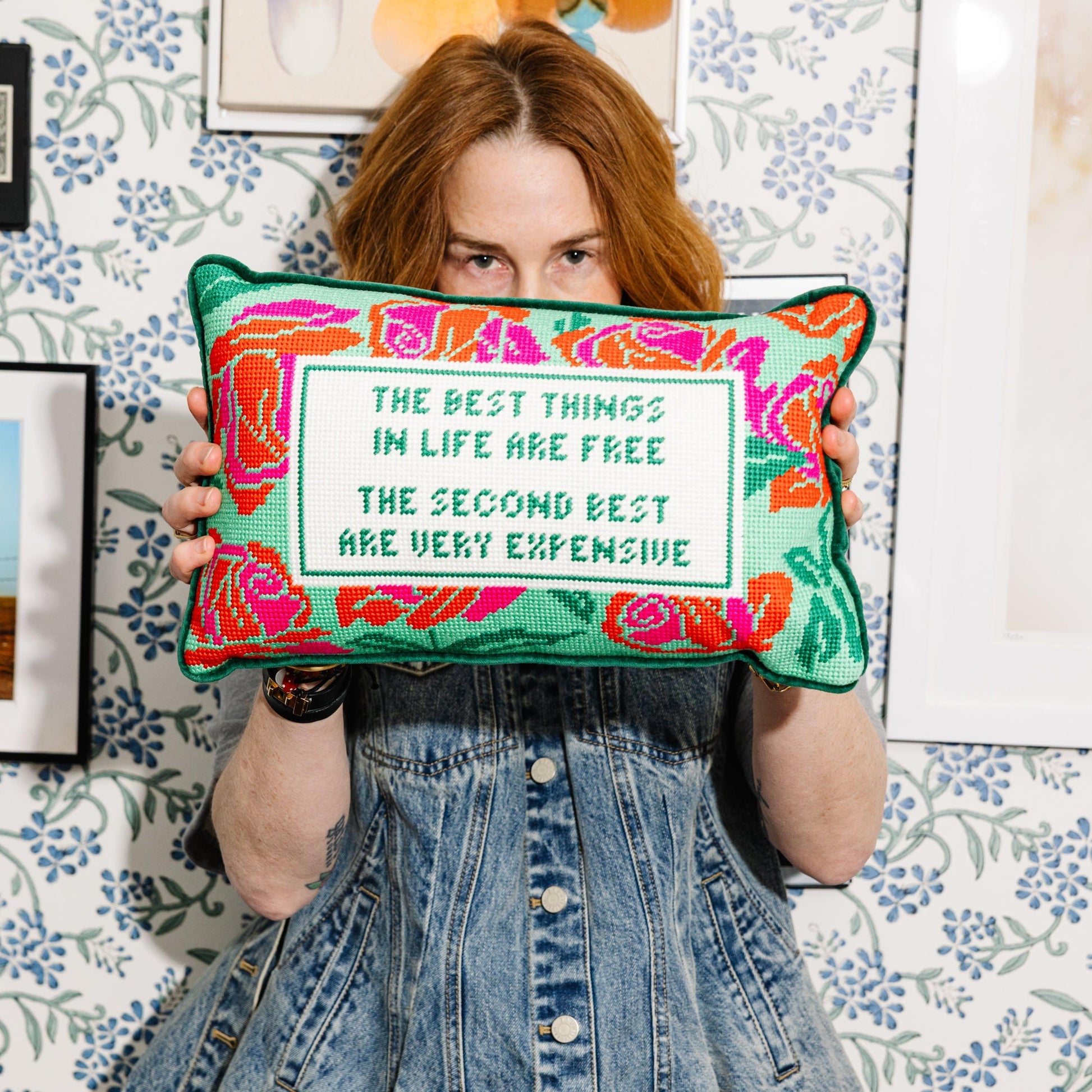 Expensive Needlepoint Pillow