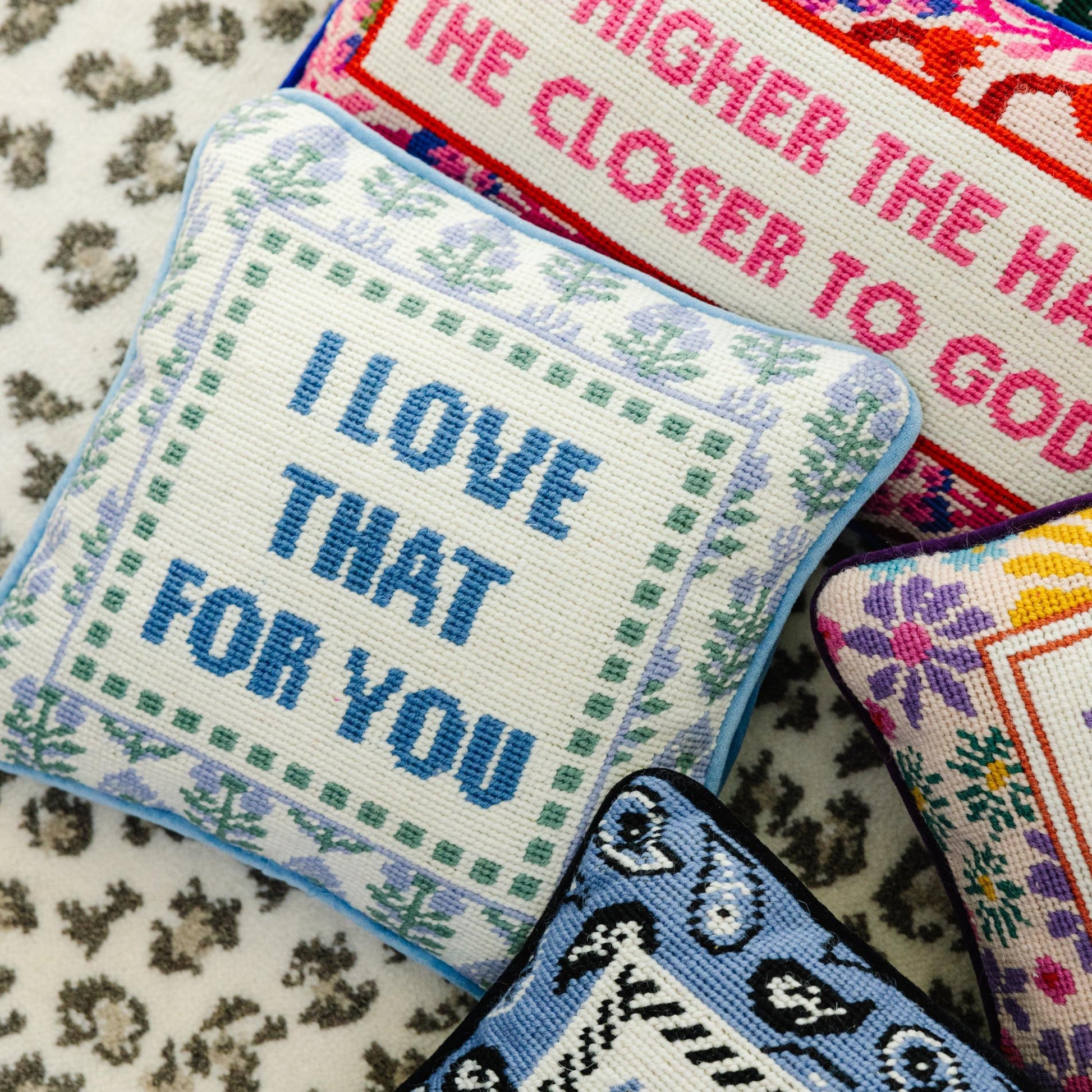 Love That for You Needlepoint Pillow