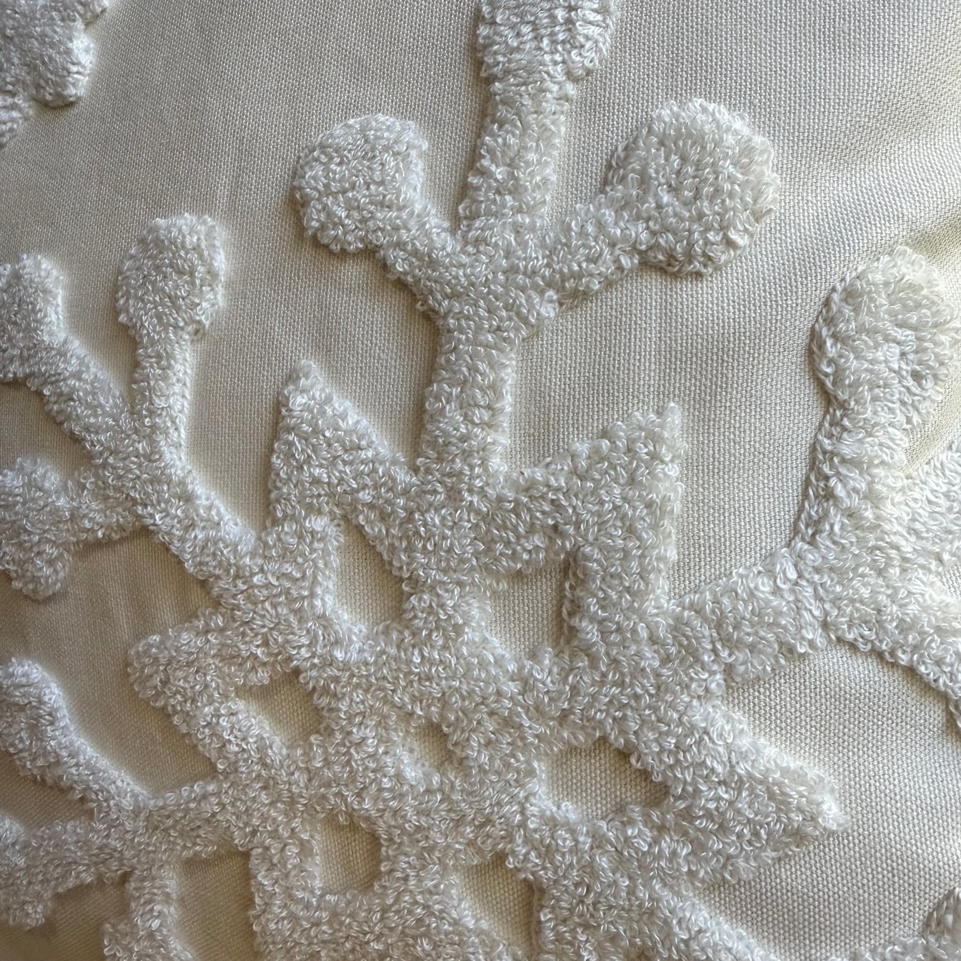 Neutral Snowflake Embroidered Pillow Cover