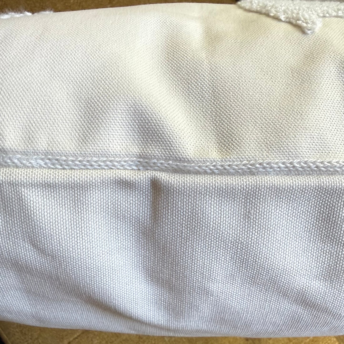 Neutral Snowflake Embroidered Pillow Cover