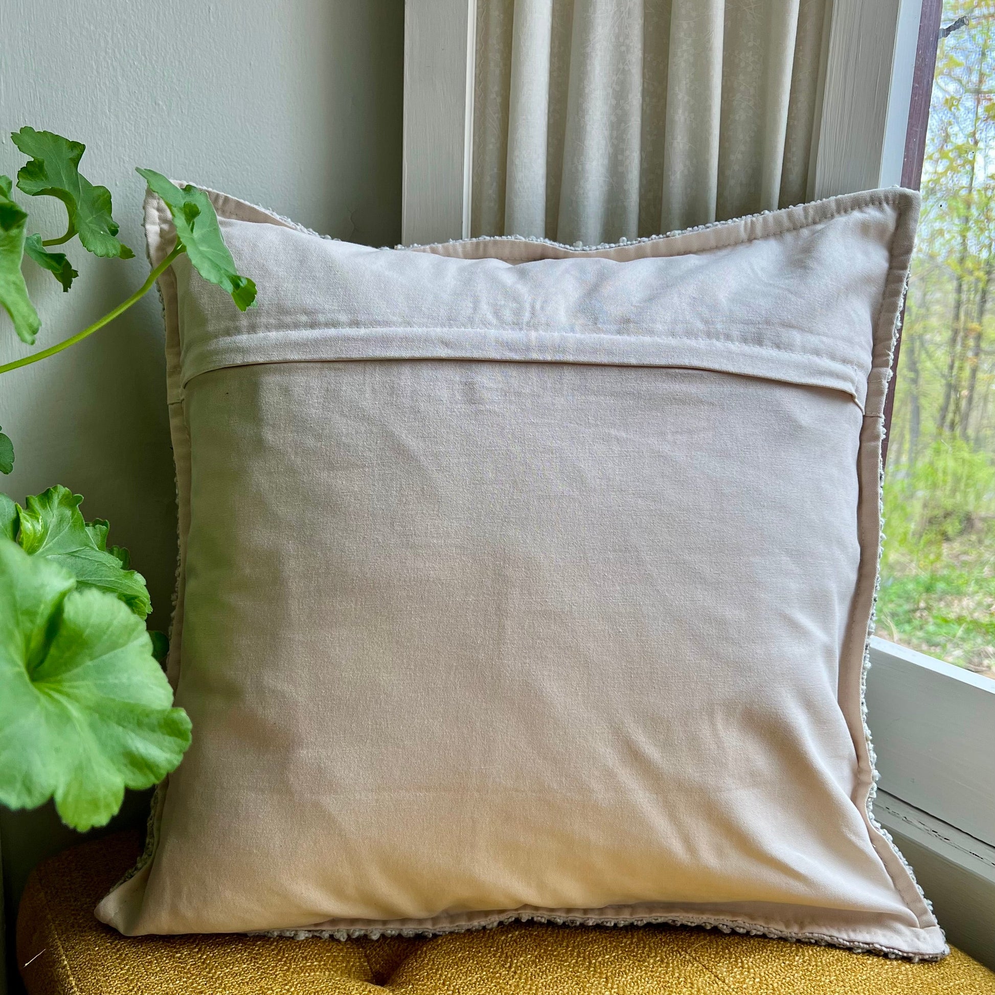 Oatmeal Bouclé Throw Pillow Cover