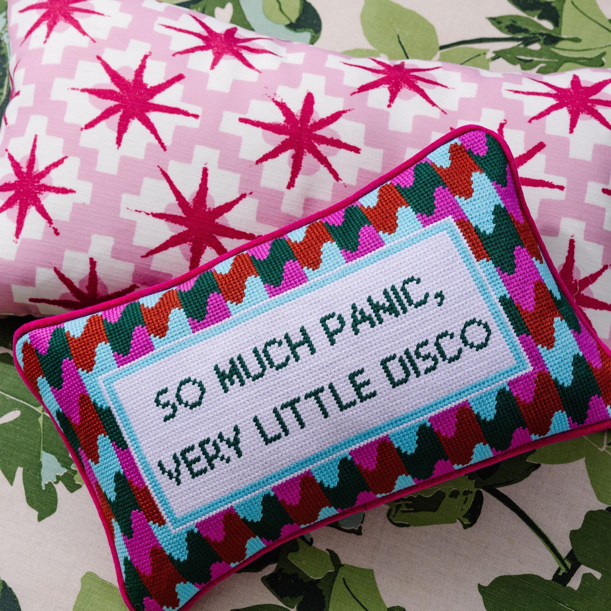 Panic at the Disco Needlepoint Pillow