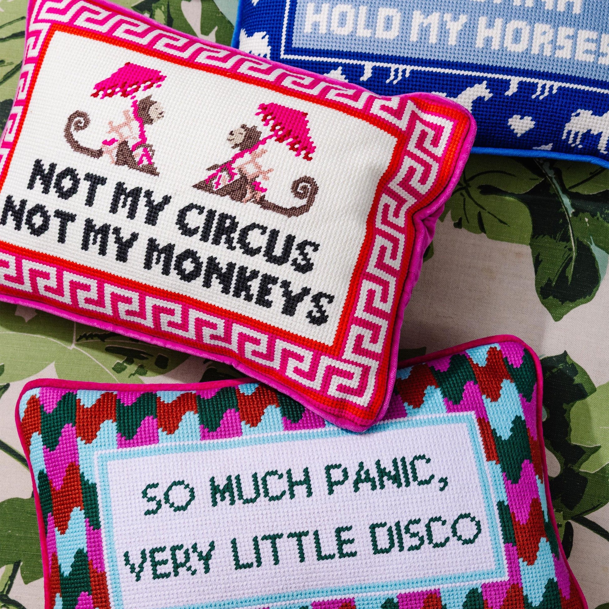 Panic at the Disco Needlepoint Pillow
