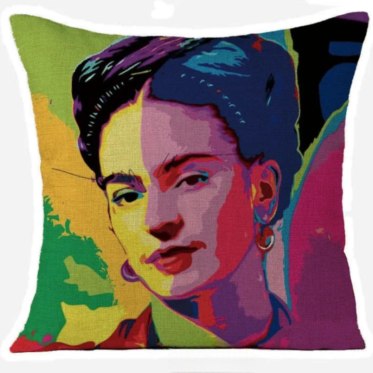 Pop Art Frida Indoor/Outdoor Throw Pillow Cover