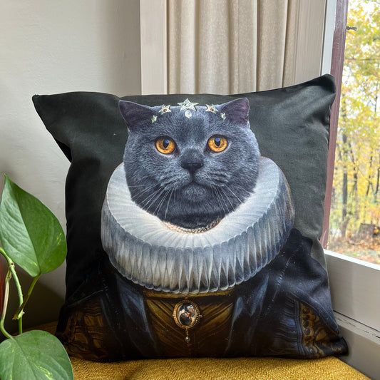 Queen Kitty Pillow Cover