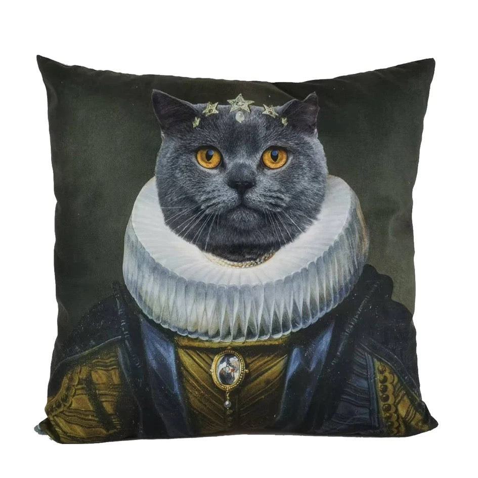 Queen Kitty Pillow Cover