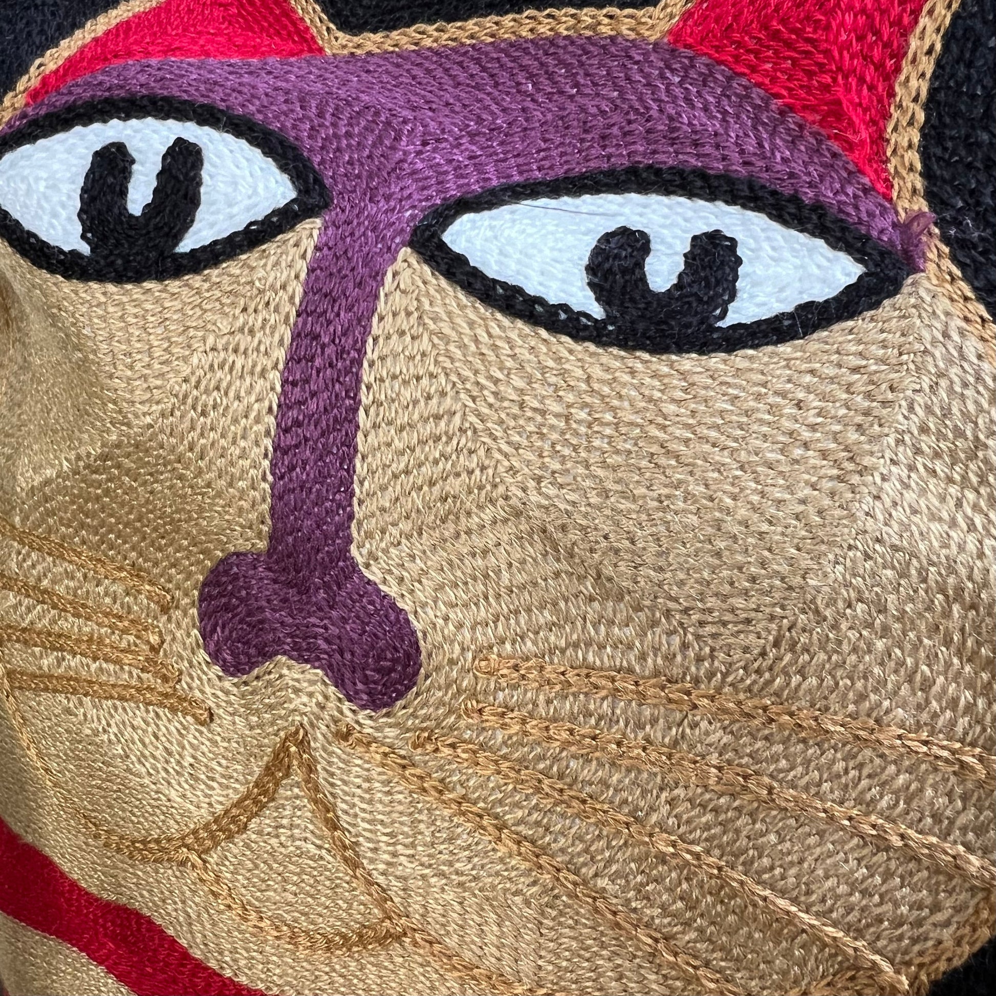 So In Love | Embroidered Throw Pillow Cover | Cat Lovers Collection