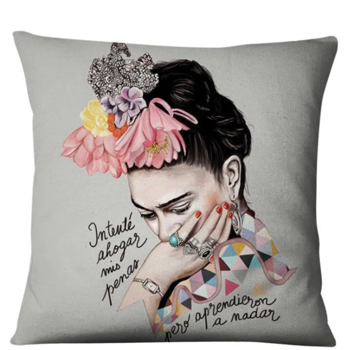 Thoughtful Frida Indoor/Outdoor Throw Pillow Cover