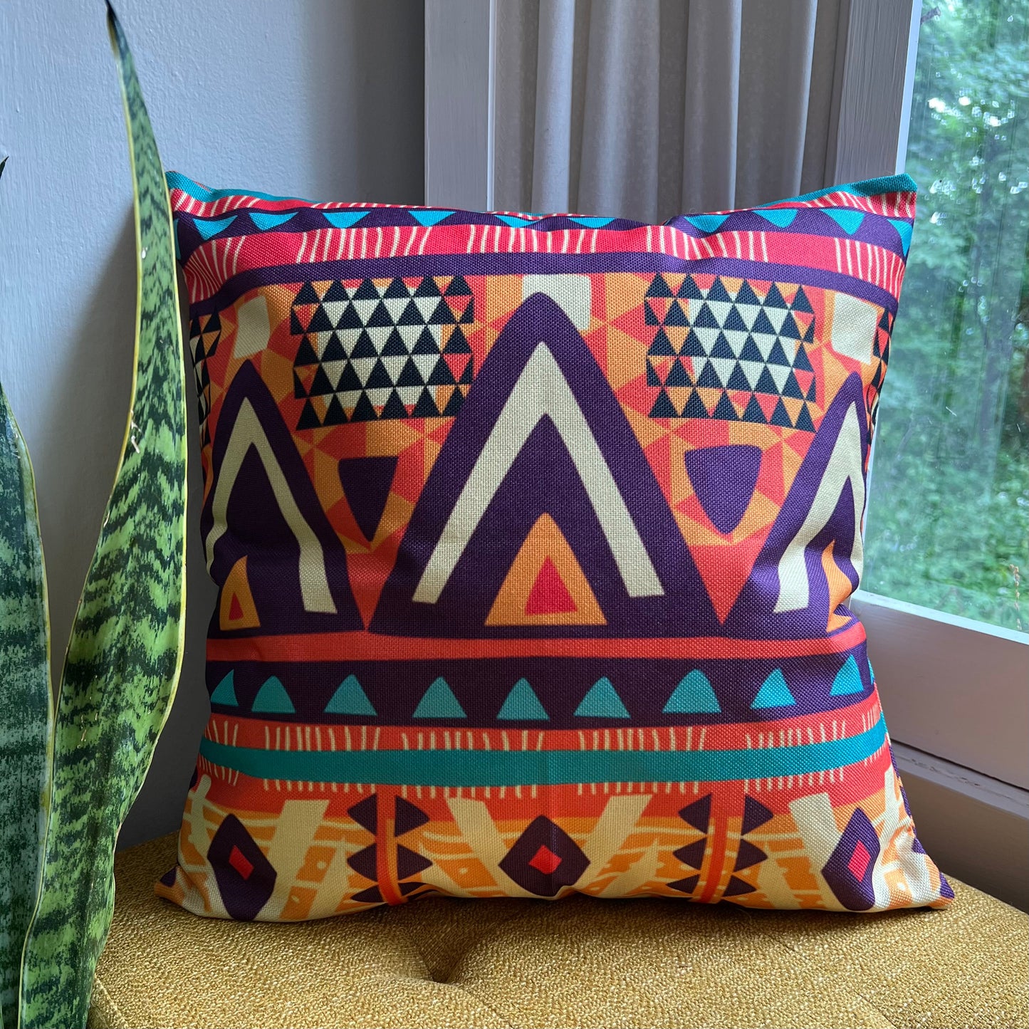 Tribal Pattern #3 Indoor/Outdoor Pillow Cover