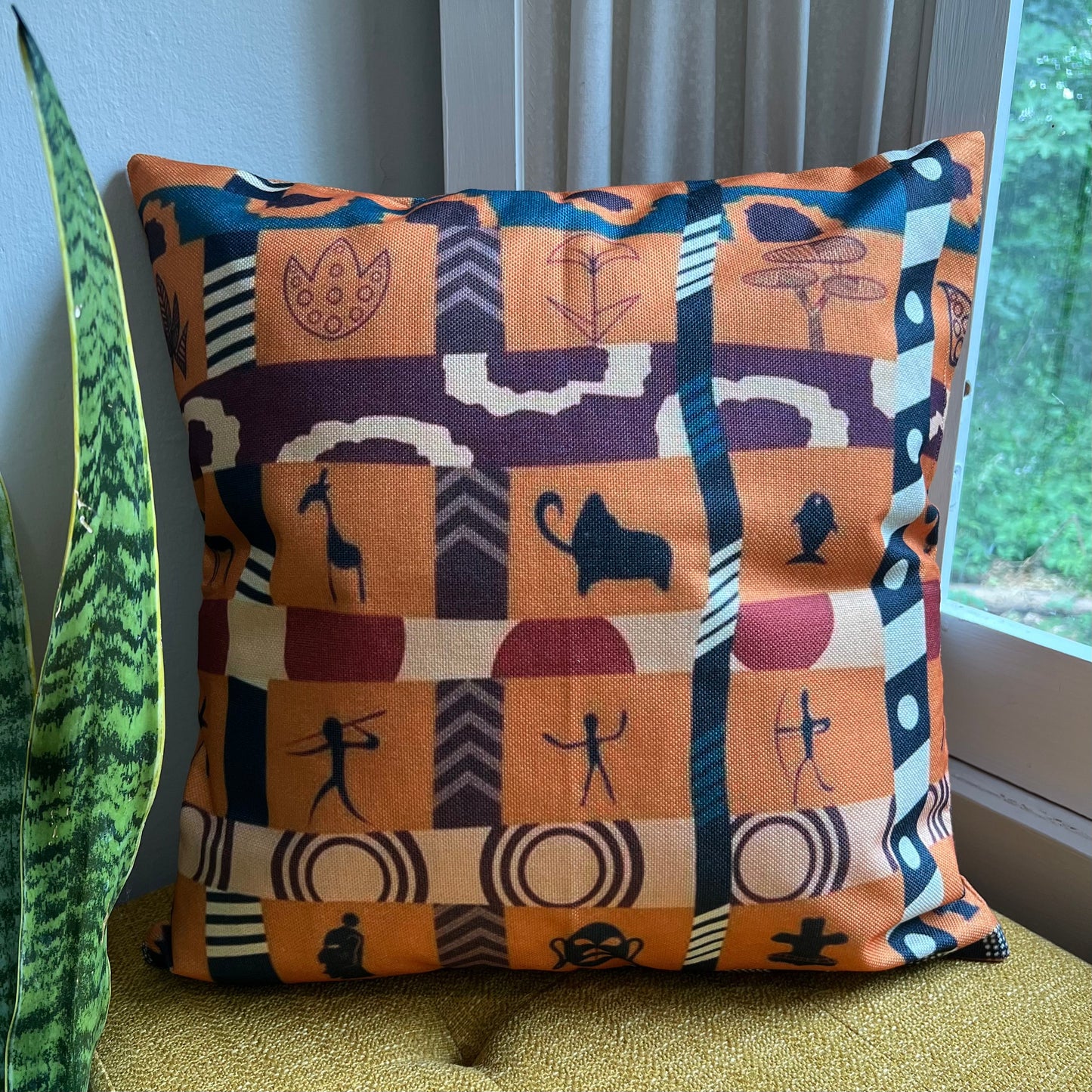 Tribal Pattern #4 Indoor/Outdoor Pillow Cover