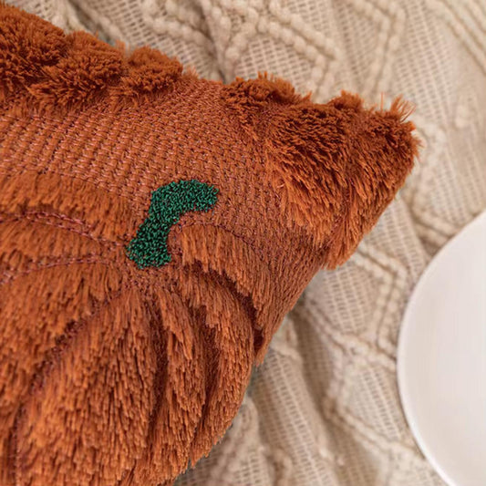 Tufted Pumpkin Lumbar Pillow Cover