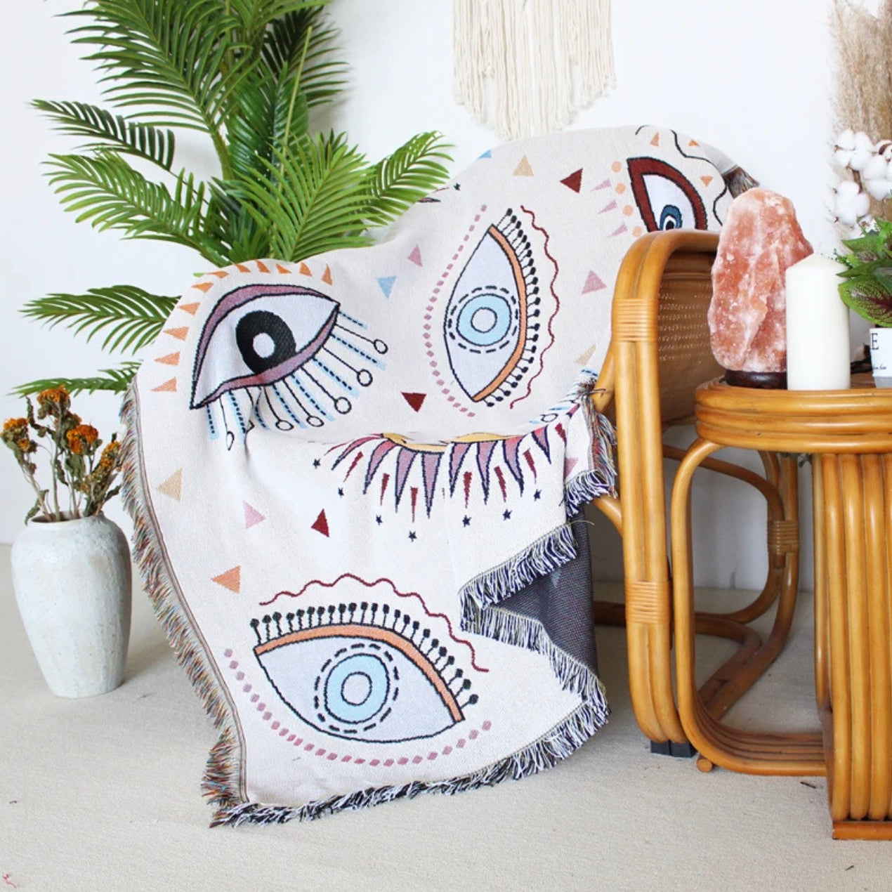 Evil Eyes Woven Tapestry/Throw