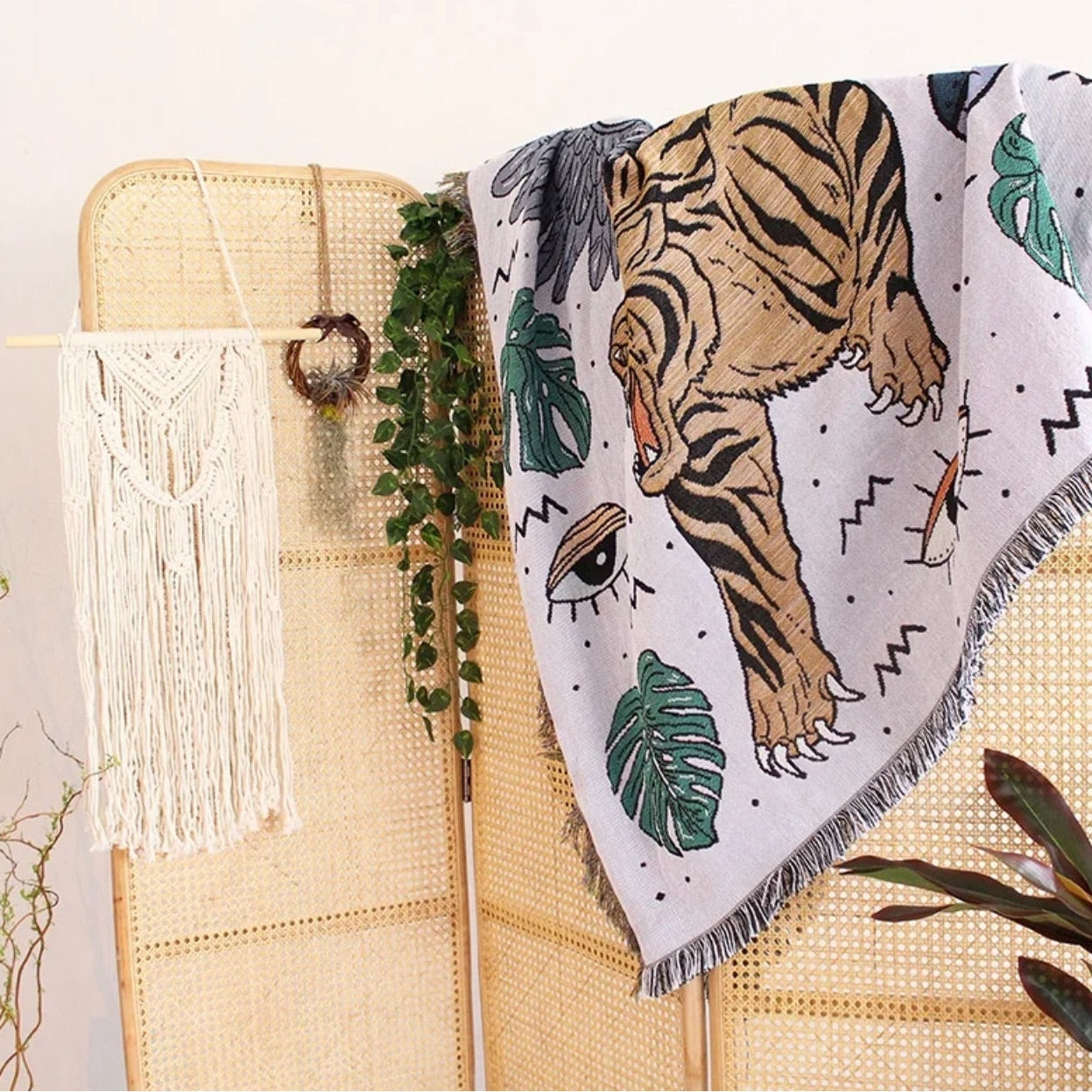 Flying Tiger Woven Tapestry/Throw