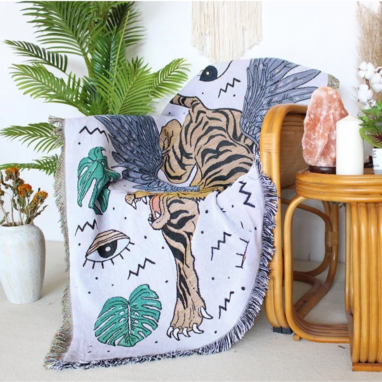 Flying Tiger Woven Tapestry/Throw