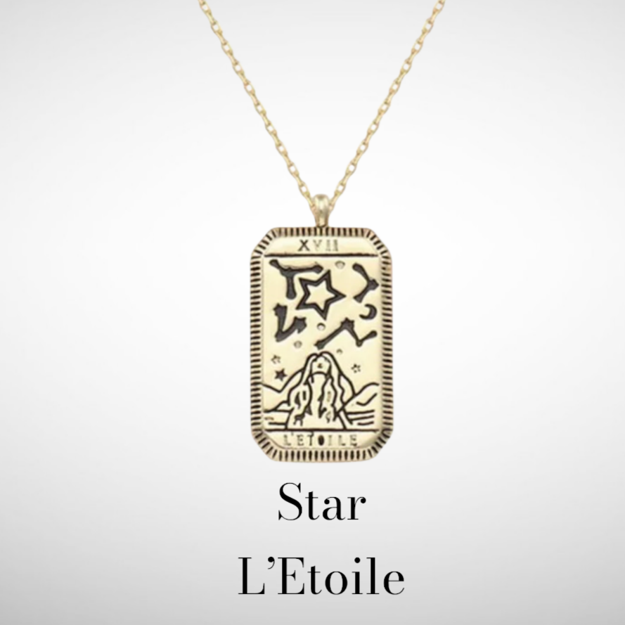 Major Arcana Gold Tarot Card Necklaces