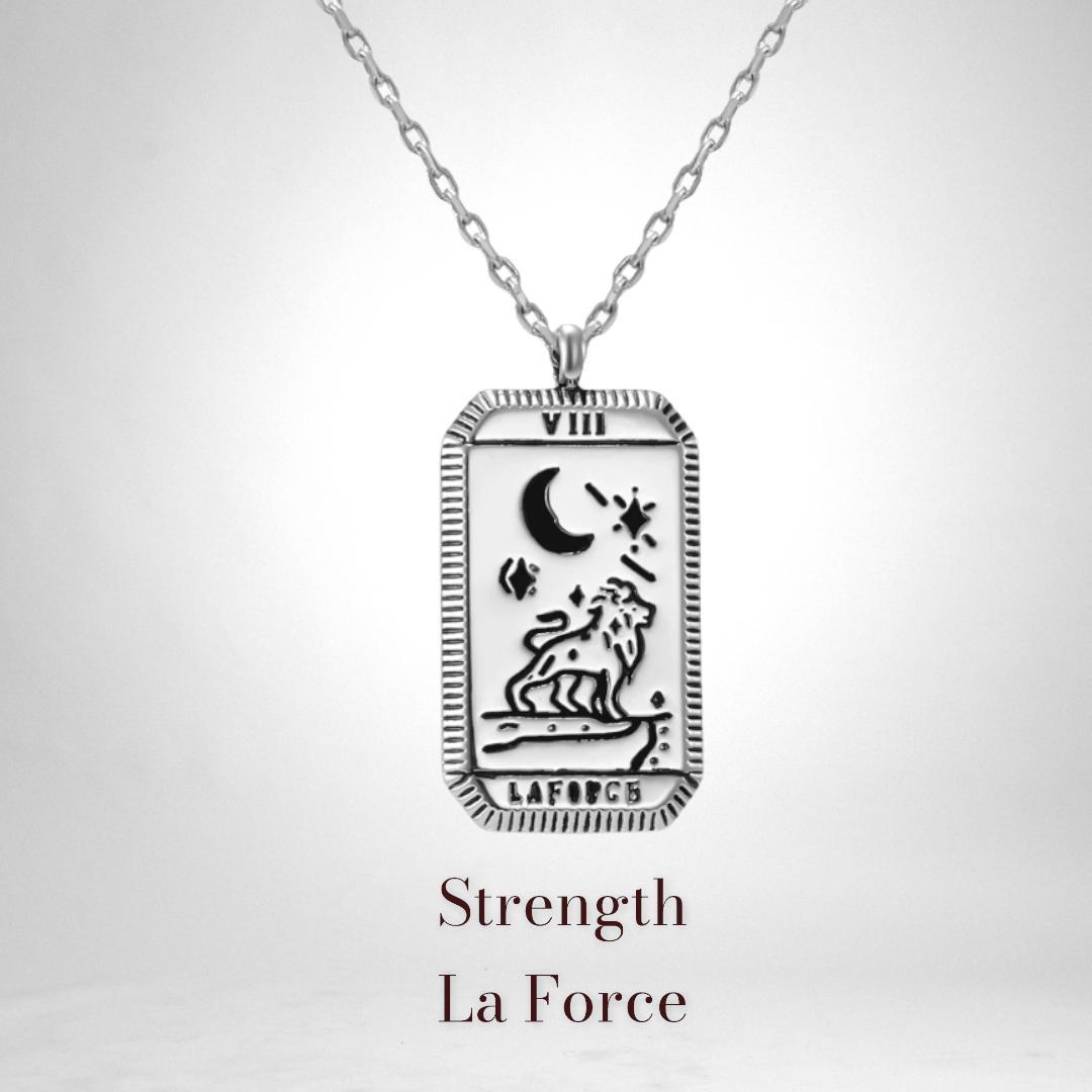 Major Arcana Silver Tarot Card Pendant Necklaces