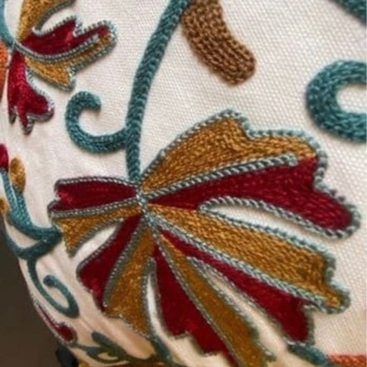 Pre Order Fall Leaves Embroidered Pillow Cover