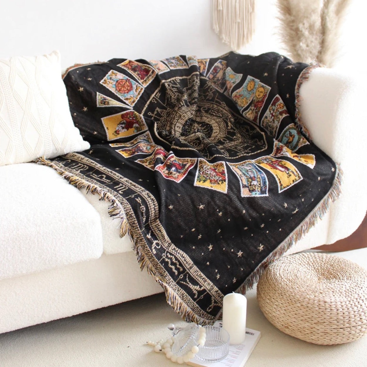Tarot Deck Woven Tapestry/Throw