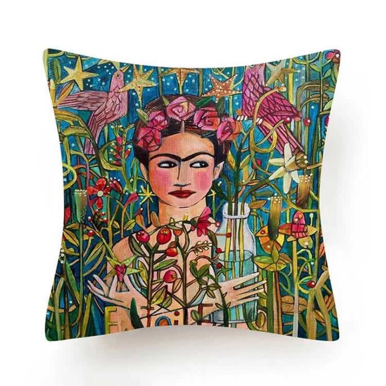 Tropical Frida Indoor/Outdoor Pillow Cover